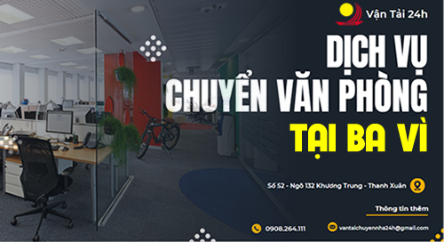 Chuyển văn phòng tại ba vì