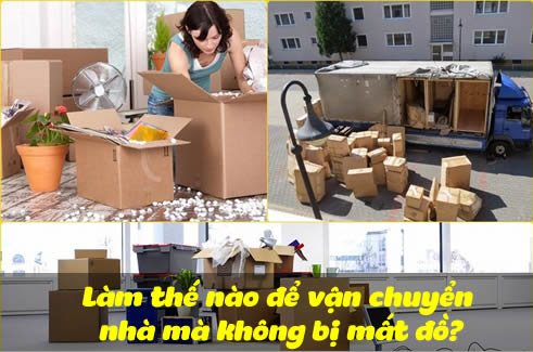Làm thế nào để vận chuyển nhà mà không bị mất đồ