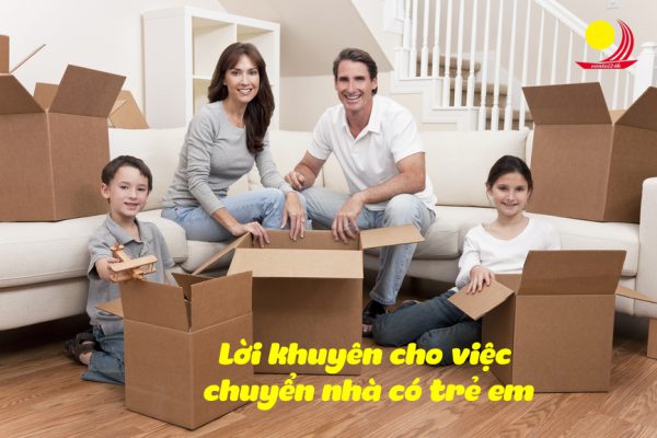 Lời khuyên cho việc chuyển nhà có trẻ em