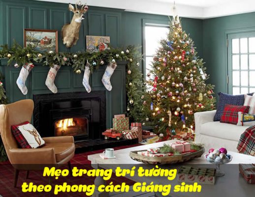 Mẹo trang trí tường theo phong cách Giáng sinh