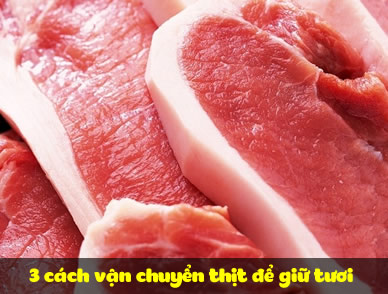 3 cách vận chuyển thịt để giữ tươi