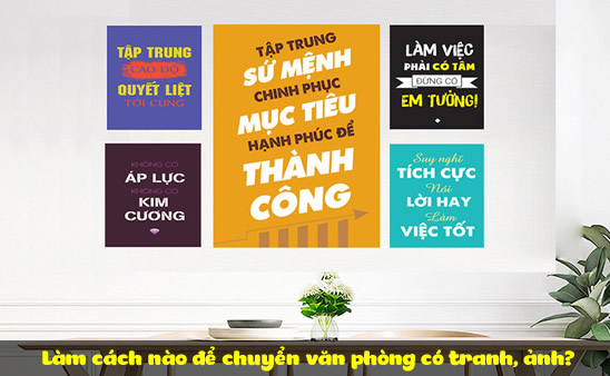 Làm cách nào để chuyển văn phòng có tranh, ảnh