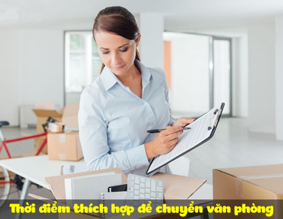 Thời điểm thích hợp để chuyển văn phòng