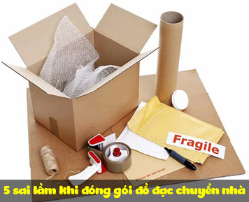 sai lầm đóng gói đồ đạc