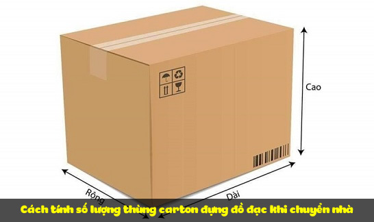 tính số lượng thùng carton