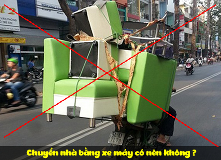 Chuyển nhà bằng xe máy có nên không