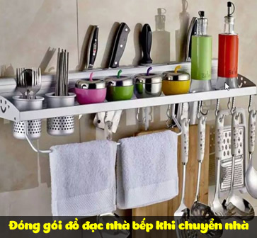 Đóng gói đồ đạc nhà bếp khi chuyển nhà