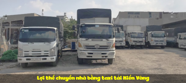 Lợi thế chuyển nhà bằng taxi tải Kiến Vàng