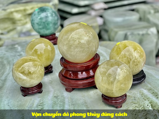 Vận chuyển đá phong thủy đúng cách