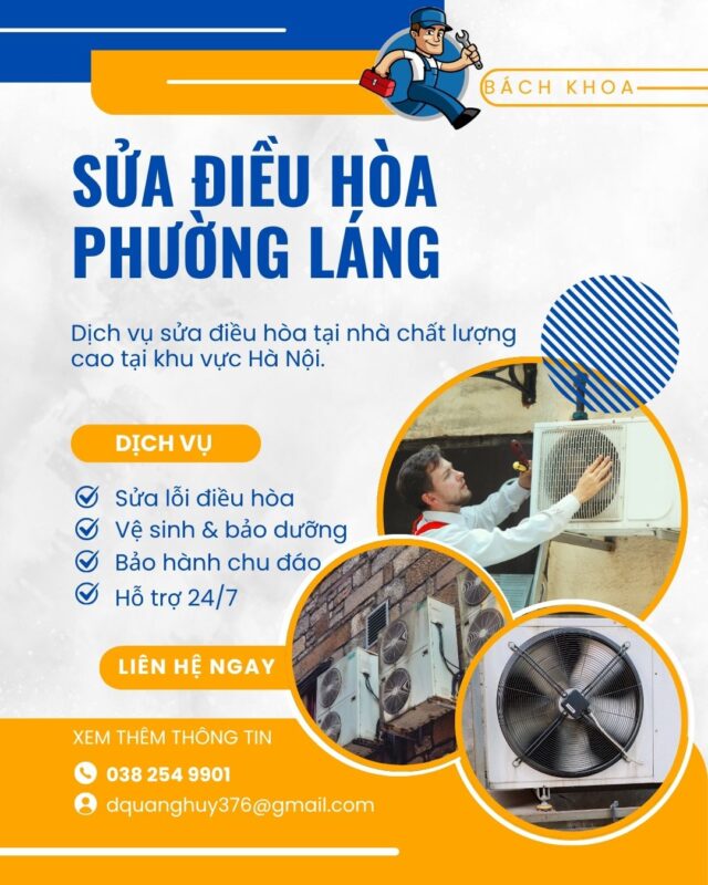 Sửa Chữa Điều Hòa Phường Láng: Dịch Vụ Cấp Tốc cho Nhà Phố và Văn Phòng sửa chữa điều hòa Phường Láng