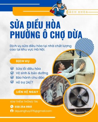 Sửa điều hòa phường Ô Chợ Dừa
