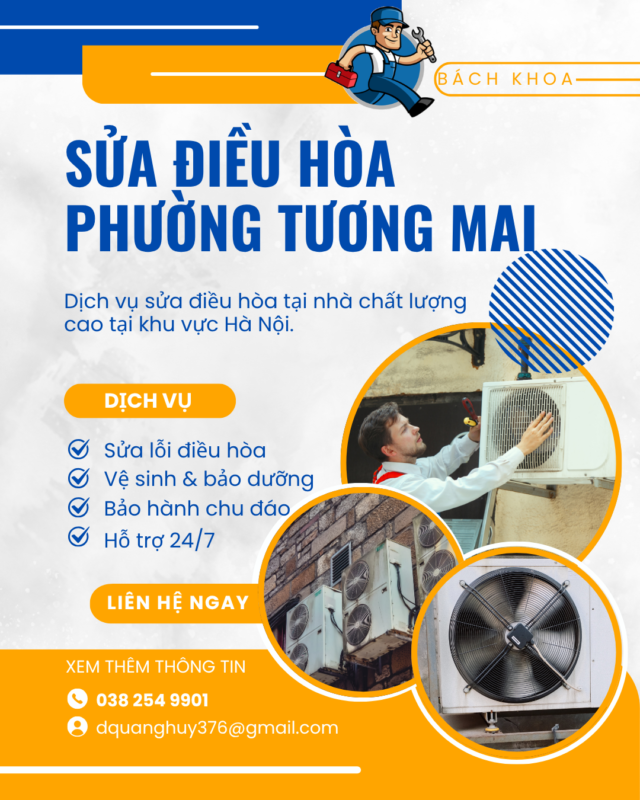 Sửa Điều Hòa Phường Tương Mai: Dịch Vụ Cấp Tốc, Uy Tín, Linh Kiện Chính Hãng Sửa điều hòa phường Tương Mai