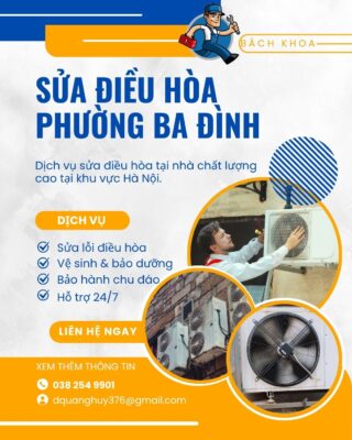 Sửa điều hòa phường Ba Đình