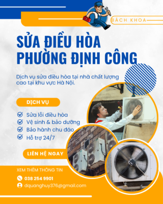Sửa điều hòa phường Định Công